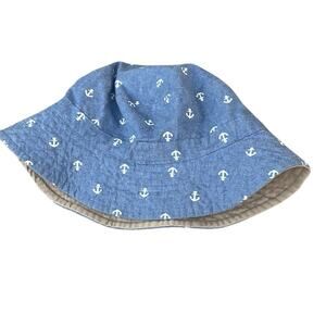 Urban Pipeline blue bucket hat with anchors/nautical